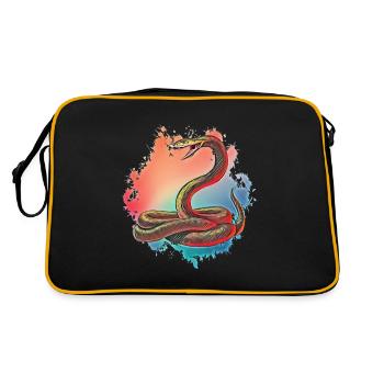 snake - Retro Bag - black/gold - Back