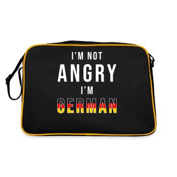 Allemand Américain Allemand - Sac Retro - noir/or - Dos