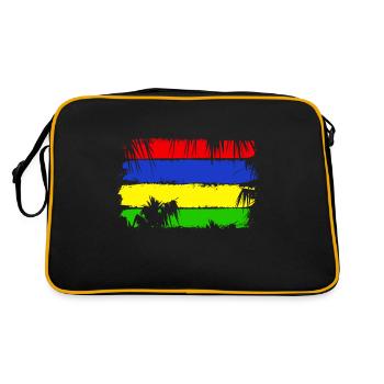 Drapeau de l’Île Maurice - Sac Retro - noir/or - Dos
