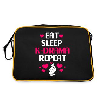 K-Pop Kdrama - Sac Retro - noir/or - Dos