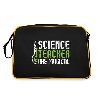 Science Professeur Science - Sac Retro - noir/or - Dos