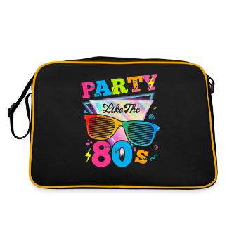 Party like the 80s funny eighties retro - Retro Bag - black/gold - Back
