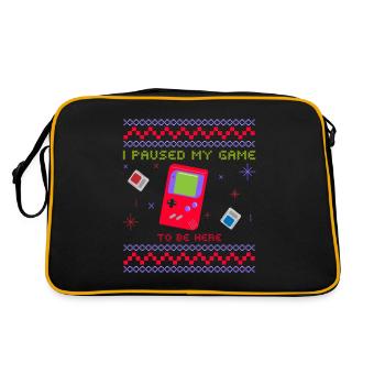 game game - Retro Tasche - Schwarz/Gold - Hinten
