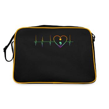 Show your support Mental Health - Retro Bag - black/gold - Back