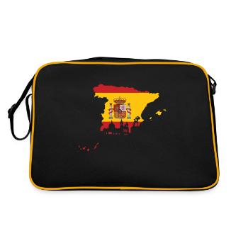 Drapeau espagnol - Sac Retro - noir/or - Dos