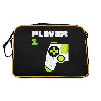 Player 1 Player 2 Gamer Partner Look - Retro Bag - black/gold - Back