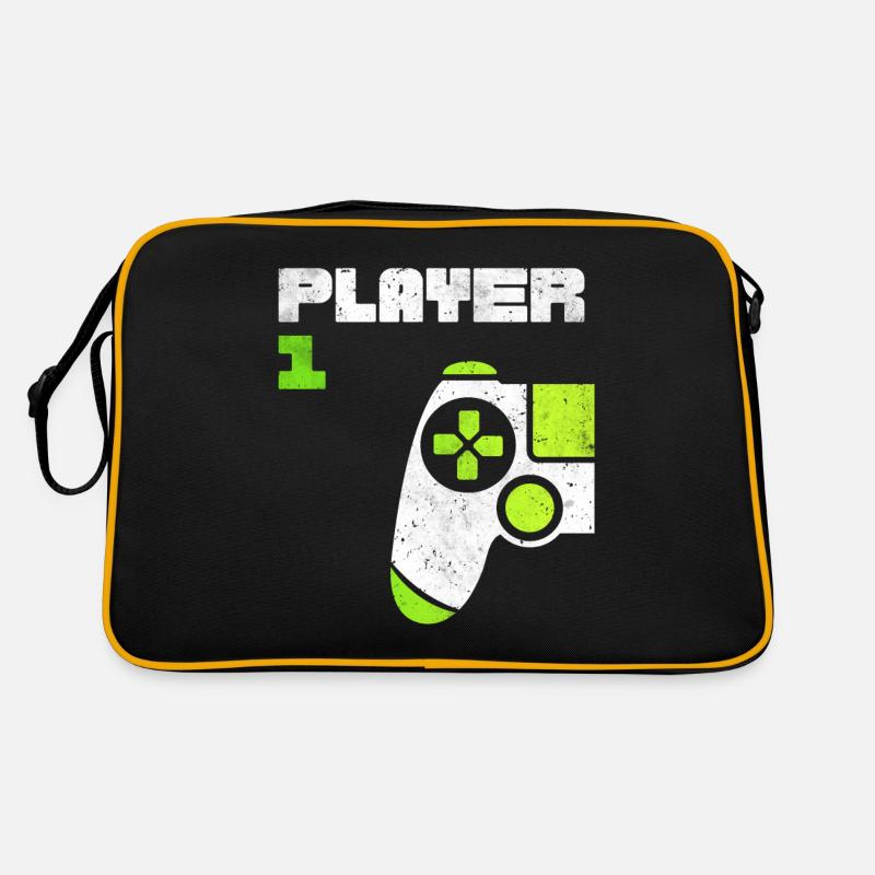 Player 1 Player 2 Gamer Partnerlook Retro Tasche