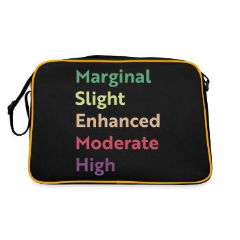 Légèrement légèrement augmenté modéré élevé - Sac Retro - noir/or - Dos