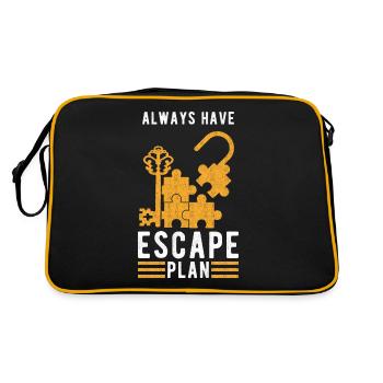 Escape Room - Sac Retro - noir/or - Dos