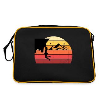 Mountaineering Vintage Boulderer Women Climbing - Retro Bag - black/gold - Back
