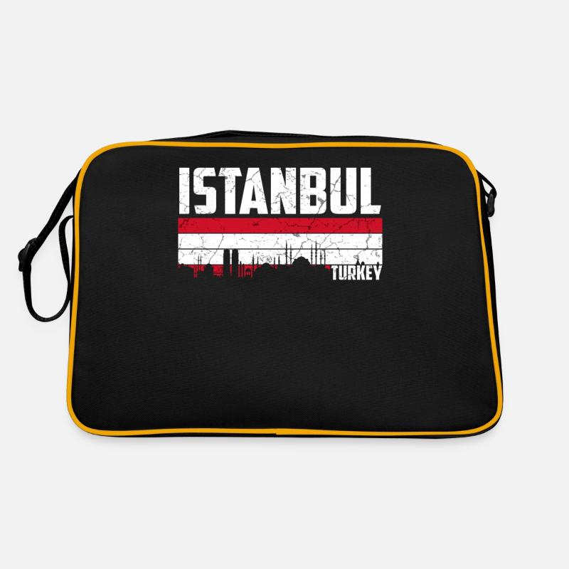 Istanbul - Retro Tasche - Schwarz/Gold