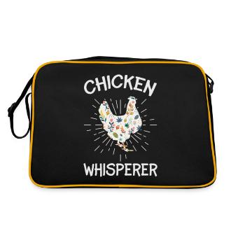 Poulets chuchoteurs poules poules éleveurs de volailles - Sac Retro - noir/or - Dos