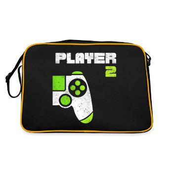 Player 1 Player 2 Gamer Partner Look - Retro Bag - black/gold - Back