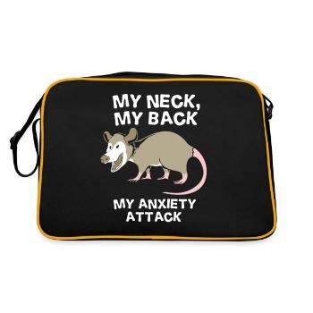 Opossum - Retro Bag - black/gold - Back