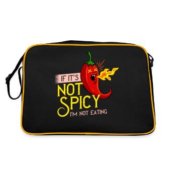 Piment piquant Jalapeno Habanero Poivre - Sac Retro - noir/or - Dos