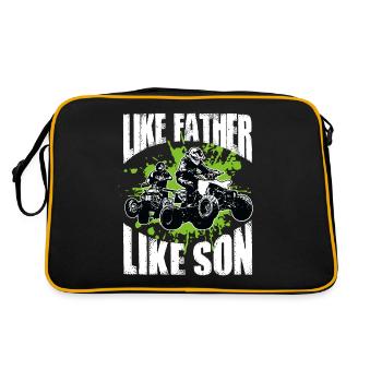 Cool Père Et Fils ATV Quad Bike Idée cadeau - Sac Retro - noir/or - Dos