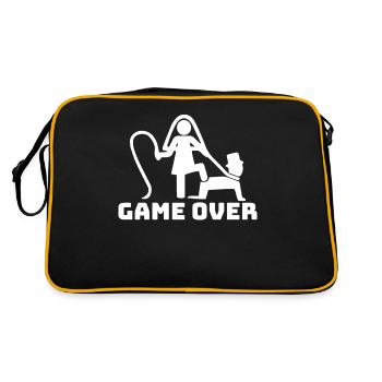 Enterrement de vie de jeune marié Game Over Gamer - Sac Retro - noir/or - Dos