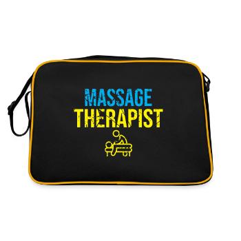 Massage therapist - Retro Bag - black/gold - Back