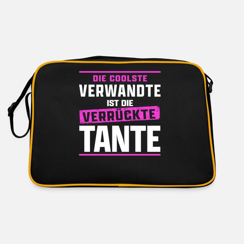 Tante Sprüche Kinder die coolste Verwandte Retro Tasche