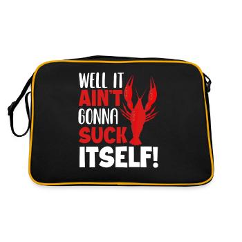 Clangusten Luchschen sea animal cunning - Retro Bag - black/gold - Back