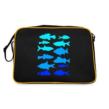 Anglerfish carp pike - Retro Bag - black/gold - Back