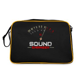 Sound Engineer VU Meter - Sound Engineer Sound Engineering - Retro Bag - black/gold - Back