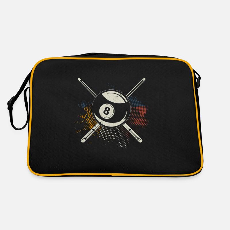 Billard multicolore Billard Huit Billiard billiard Sac Retro