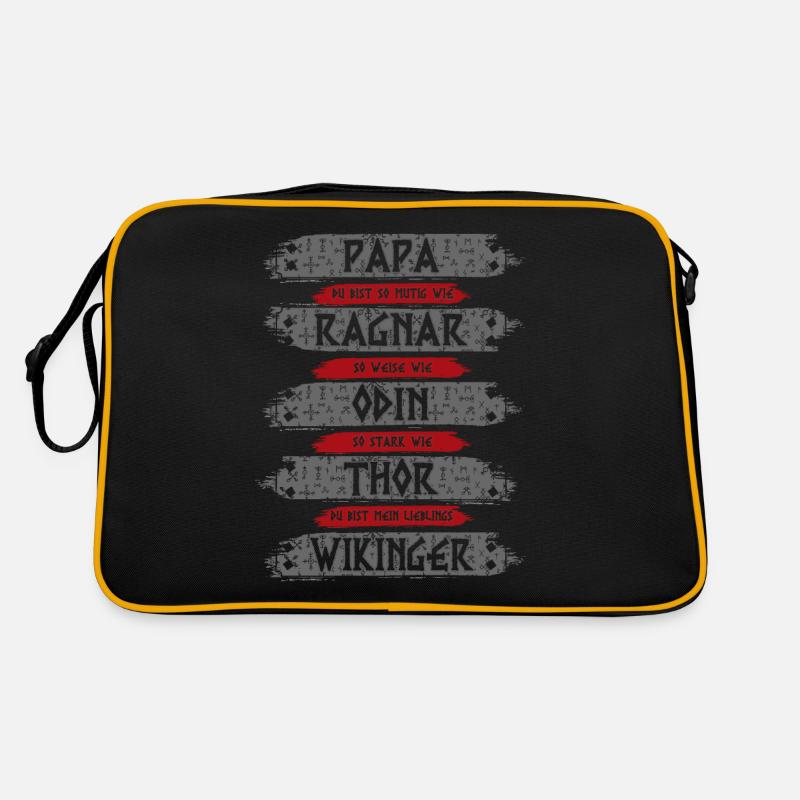 Wikinger Vatertag - Wikinger Papa - Viking Retro Tasche