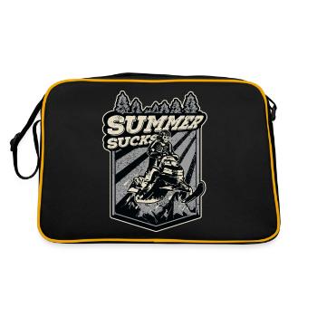 Summer Sucks motoneige squelette Snowmobile - Sac Retro - noir/or - Dos