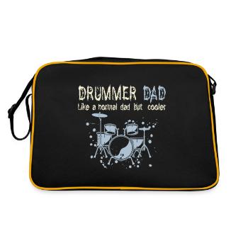 Schlagzeug Papa - Retro Tasche - Schwarz/Gold - Hinten