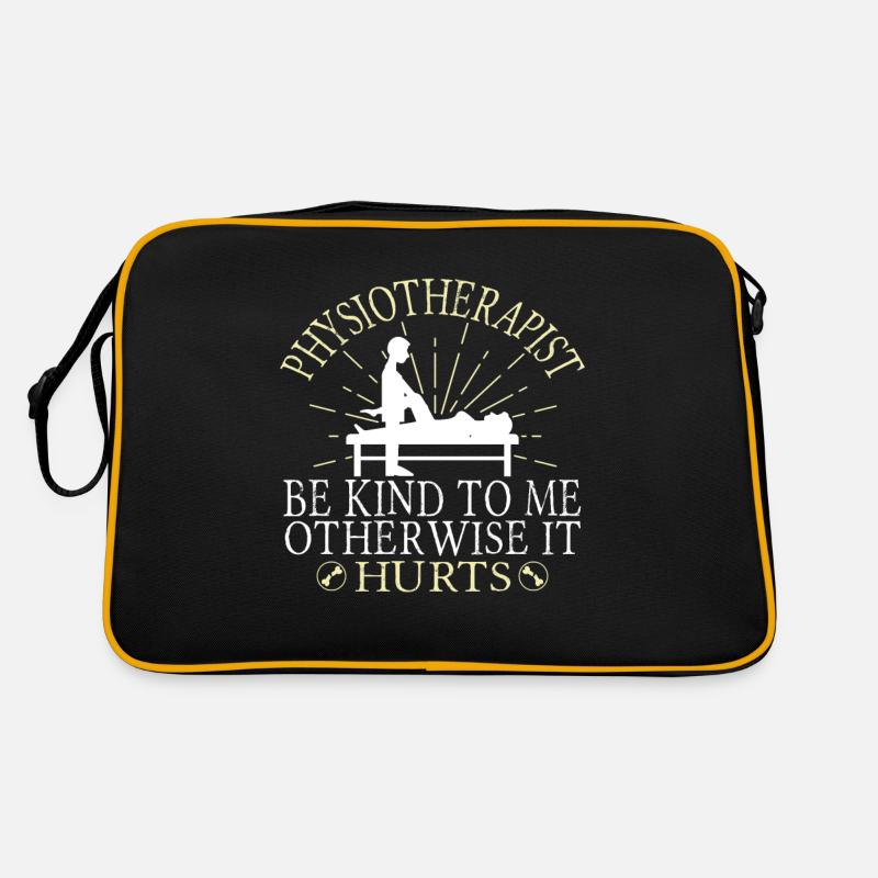 Physiotherapist - Retro Bag - black/gold