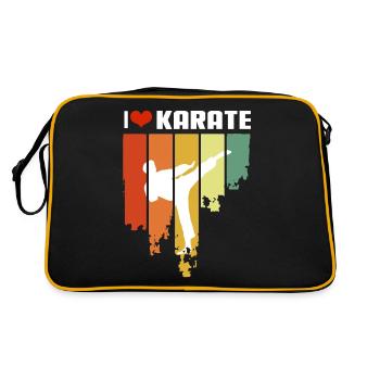 I Love Karate Retro Edition - Sac Retro - noir/or - Dos