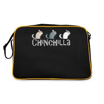 CHINCHILLA I Chers animaux câlins - Sac Retro - noir/or - Dos