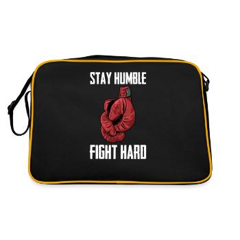 Boxing boxing boxer - Retro Bag - black/gold - Back