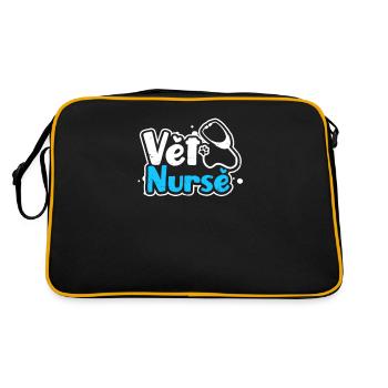 Cadeau de stéthoscope d’infirmière vétérinaire - Sac Retro - noir/or - Dos