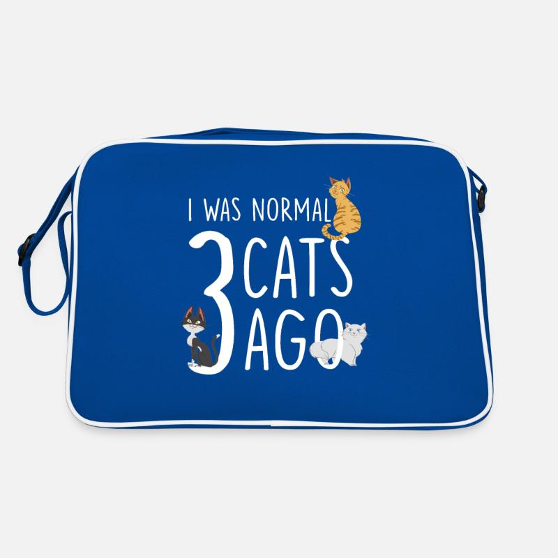Chat I Quoi Normal 3 Cats Ago propriétaire de chat Sac Retro