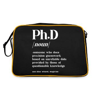 Definiton Doctorant - Sac Retro - noir/or - Dos