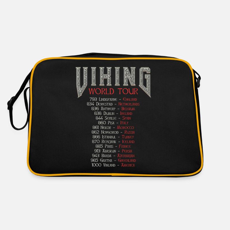 Viking World Tour Vikings Turnee - Sac Retro - noir/or