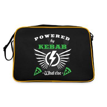POWERED BY KEBAB - Retro Bag - black/gold - Back