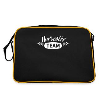 Combine harvester team agricultural machine driver combine harvesters - Retro Bag - black/gold - Back