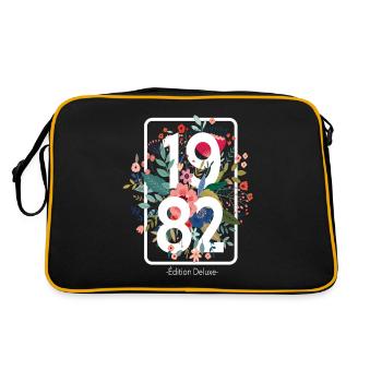 Beautiful 39 Years Old Birthday Gift for young - Retro Bag - black/gold - Back