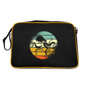 Poulpe rétro poulpe - Sac Retro - noir/or - Dos