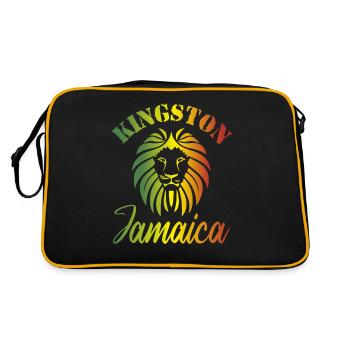Kingston Town Jamaica Backpacker Travel - Sac Retro - noir/or - Dos