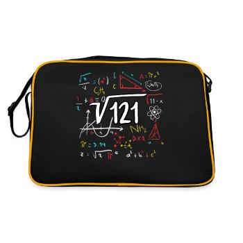 11e anniversaire racine de 121 = 11 ans cadeau - Sac Retro - noir/or - Dos
