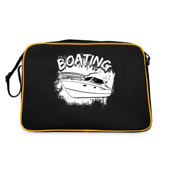 Boot Regatta . Bateau à moteur yacht à moteur . Yacht Voile - Sac Retro - noir/or - Dos