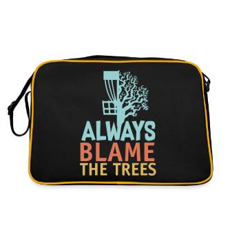 Disc golf Always blame the Trees - Retro Bag - black/gold - Back