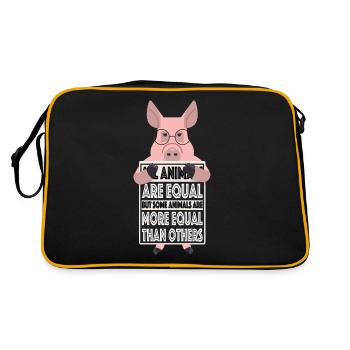 Tous les animaux Sont Égaux Certains animaux sont plus égaux - Sac Retro - noir/or - Dos
