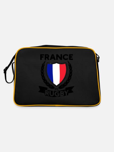 Rugby France Maillot De Rugby Pour les Français France - Sac Retro - noir/or - Dos