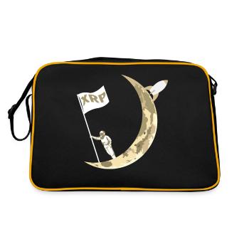 XRP To the Moon Ripple XRP Astronaut Crypto - Retro Bag - black/gold - Back