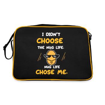 Drôle de poulet Nugget « Nug Life » T-shirt - Sac Retro - noir/or - Dos